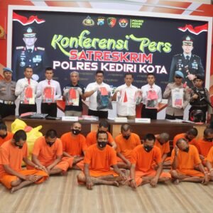 Polres Kediri Kota Berhasil Ungkap Delapan Kasus Diantaranya Curanmor Sepanjang Bulan Mei 2024