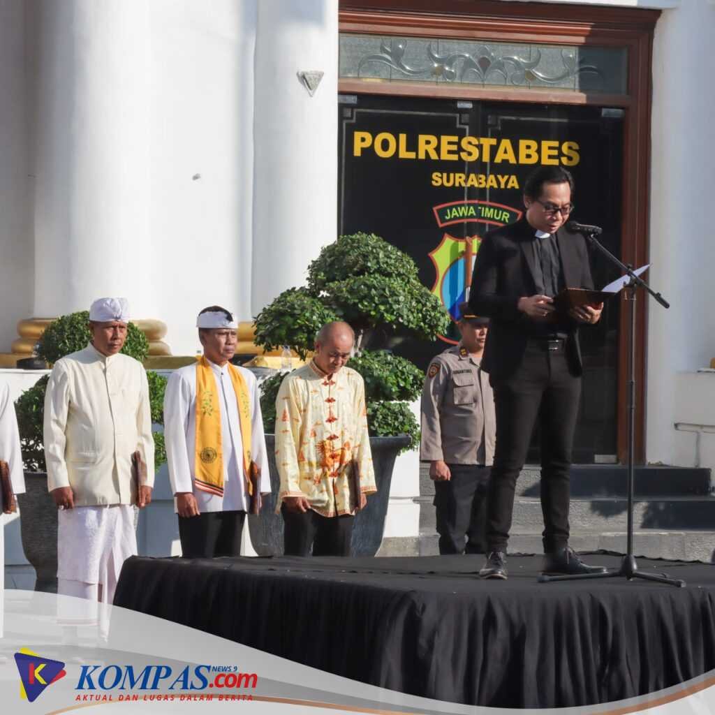Do’a Lintas Agama di Polrestabes Surabaya, Sambut Hari Bhayangkara Ke-78