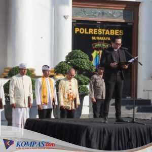 Do’a Lintas Agama di Polrestabes Surabaya, Sambut Hari Bhayangkara Ke-78
