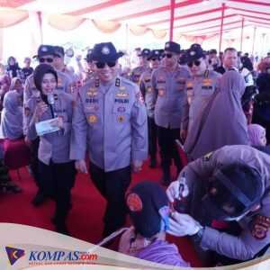 SSDM Polri Gelar Bakti Sosial Dalam Rangka Hari Bhayangkara ke-78 di Lahan Pusat Pembinaan SDM UNGGUL Polri