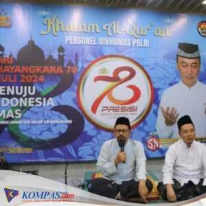 Divisi Humas Polri Gelar Khataman Dalam Rangka HUT Bhayangkara ke-78