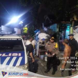Polres Tanjungperak Tingkatkan Patroli Pemukiman Antisipasi Tawuran