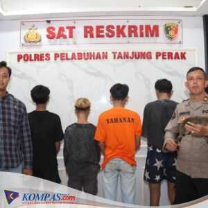 Polres Tanjungperak Kembali Amankan 6 Remaja Kelompok Gangster Team Error Surabaya