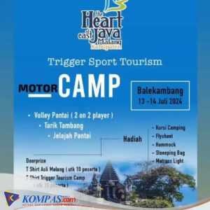 KOMUNITAS TRIGGER SPORT TOURISM HEAD OF EAST JAVA MOTORCAMP JAWA TIMUR MENGADAKAN TOURING DIPANTAI BALEKAMBANG MALANG