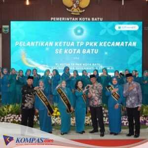 Pj. Ketua TP PKK Kota Batu Lantik Ketua TP PKK Kecamatan se-Kota Batu