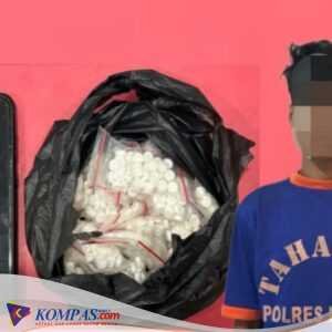 Polres Kediri Sita Ratusan Pil Dobel L dari Pemuda Kras