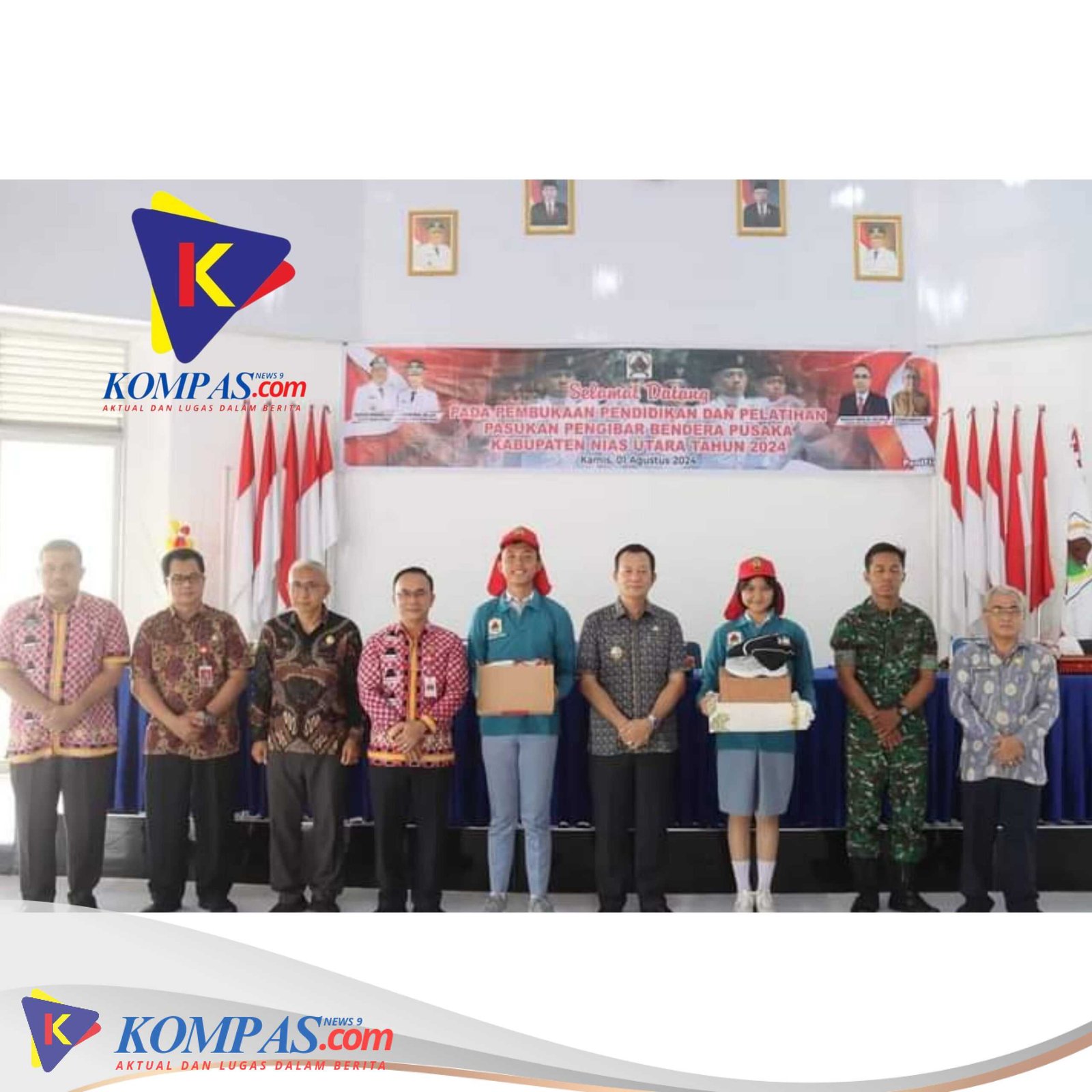 Diklat Pasukan Pengibar Bendera Pusaka Kabupaten Nias Utara Tahun 2024