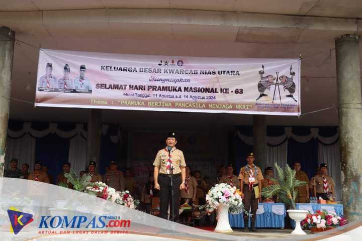 Pembukaan HUT Gerakan Pramuka Ke 63 Kabupaten Nias Utara Tahun 2024