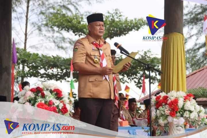 Bupati Nias Utara Tutup Kegiatan HUT Gerakan Pramuka ke 63 Tahun 2024