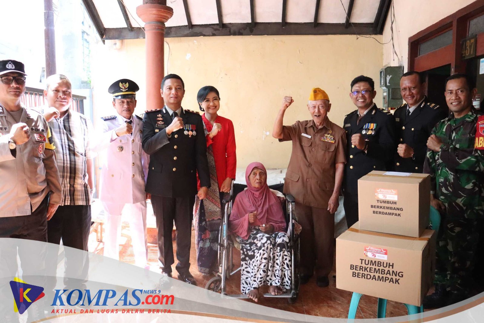 Hargai Jasa Pahlawan Kemerdekaan, Kapolres Mojokerto Kota Anjangsana ke Veteran Perang