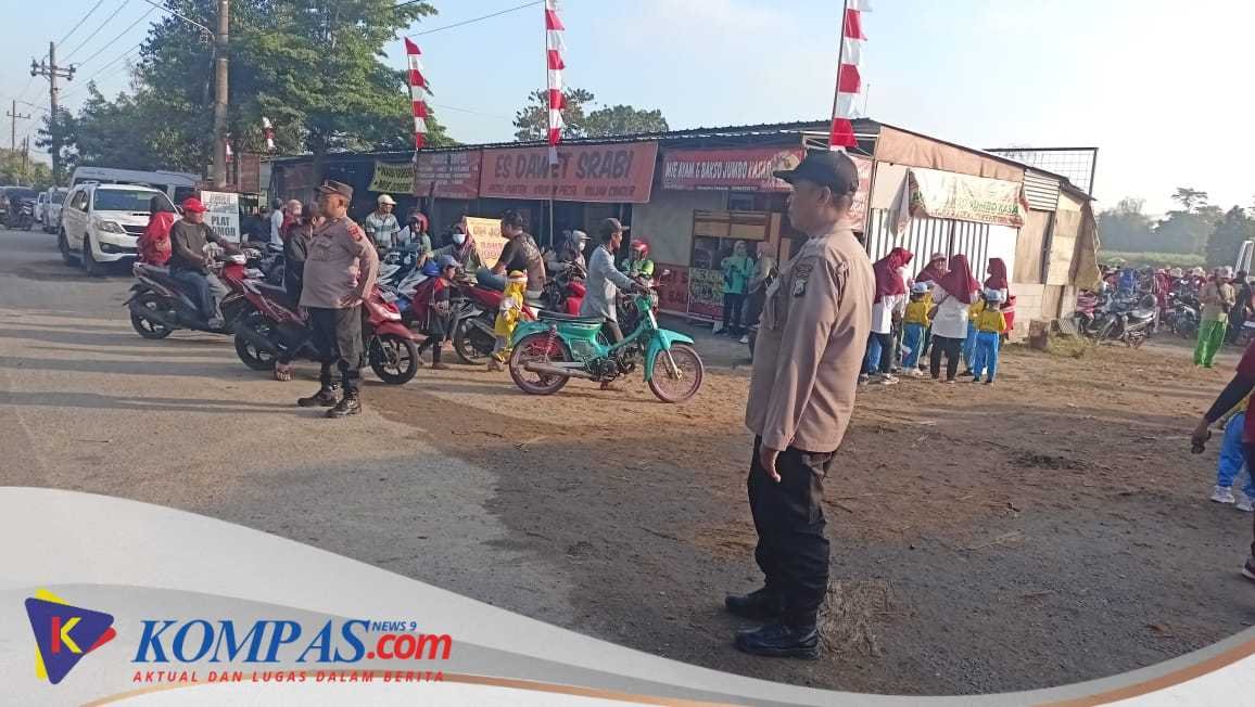 Polisi Pam dan Monitoring Jalan Santai Mamamia TK se-Kecamatan Wates