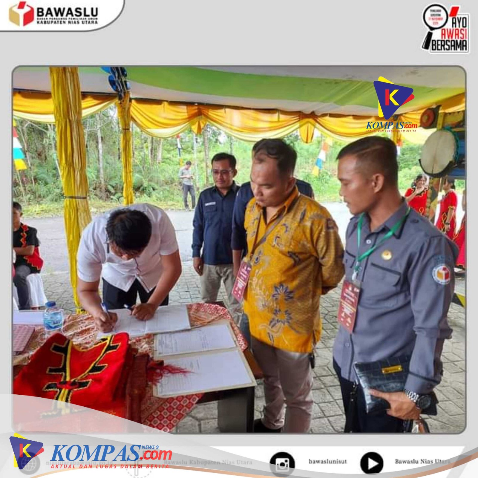 Bawaslu Lakukan Pengawasan Pendaftaran Calon Bupati Dan Wakil Bupati Nias Utara