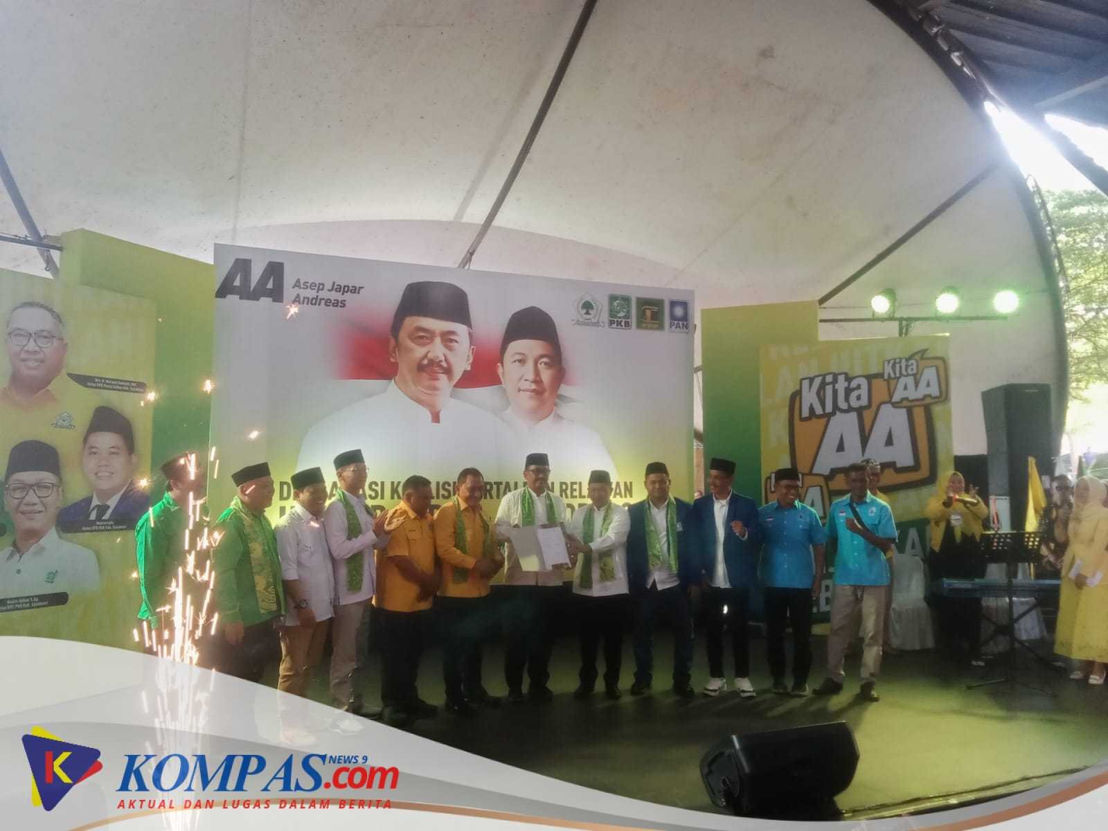 Deklarasi Penuh Semangat, Pasangan Asep Japar dan Andreas sebagai Cabup dan Cawabup Sukabumi
