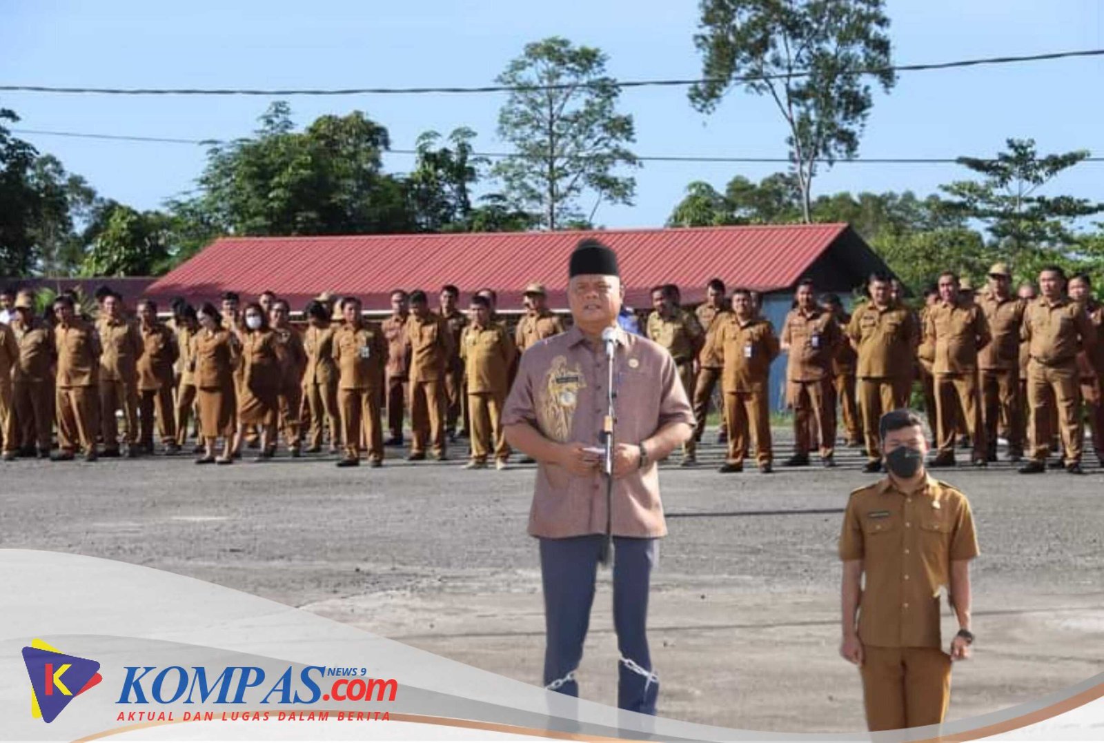 Arahan Bupati Nias Utara Pada Penaikan Bendera Merah Putih Lingkup Kabupaten Nias Utara
