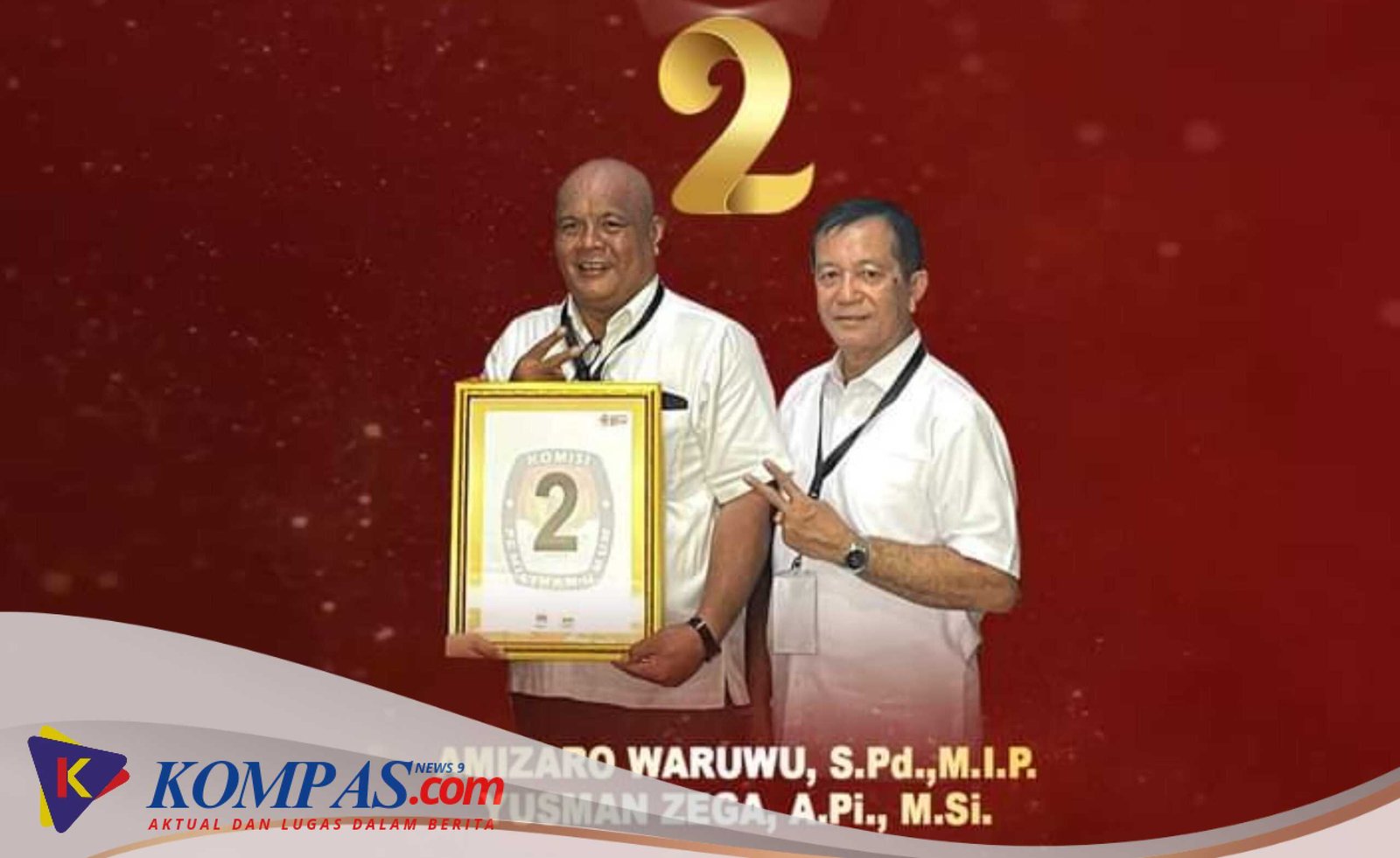 Amizaro Waruwu S.Pd, M.I.P Dan Yusman Zega A.Pi, M.Si Calon Tunggal Pada Pilkada Serentak Kabupaten Nias Utara Tahun 2024