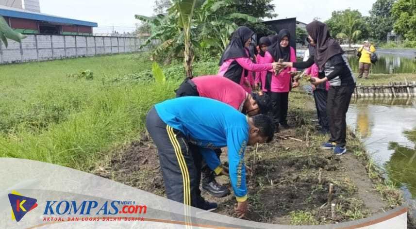 Bhayangkari dan Polsek Krian Bersama Warga Tingkatkan Ketahanan Pangan Lewat Program P2L di Desa Ponokawan