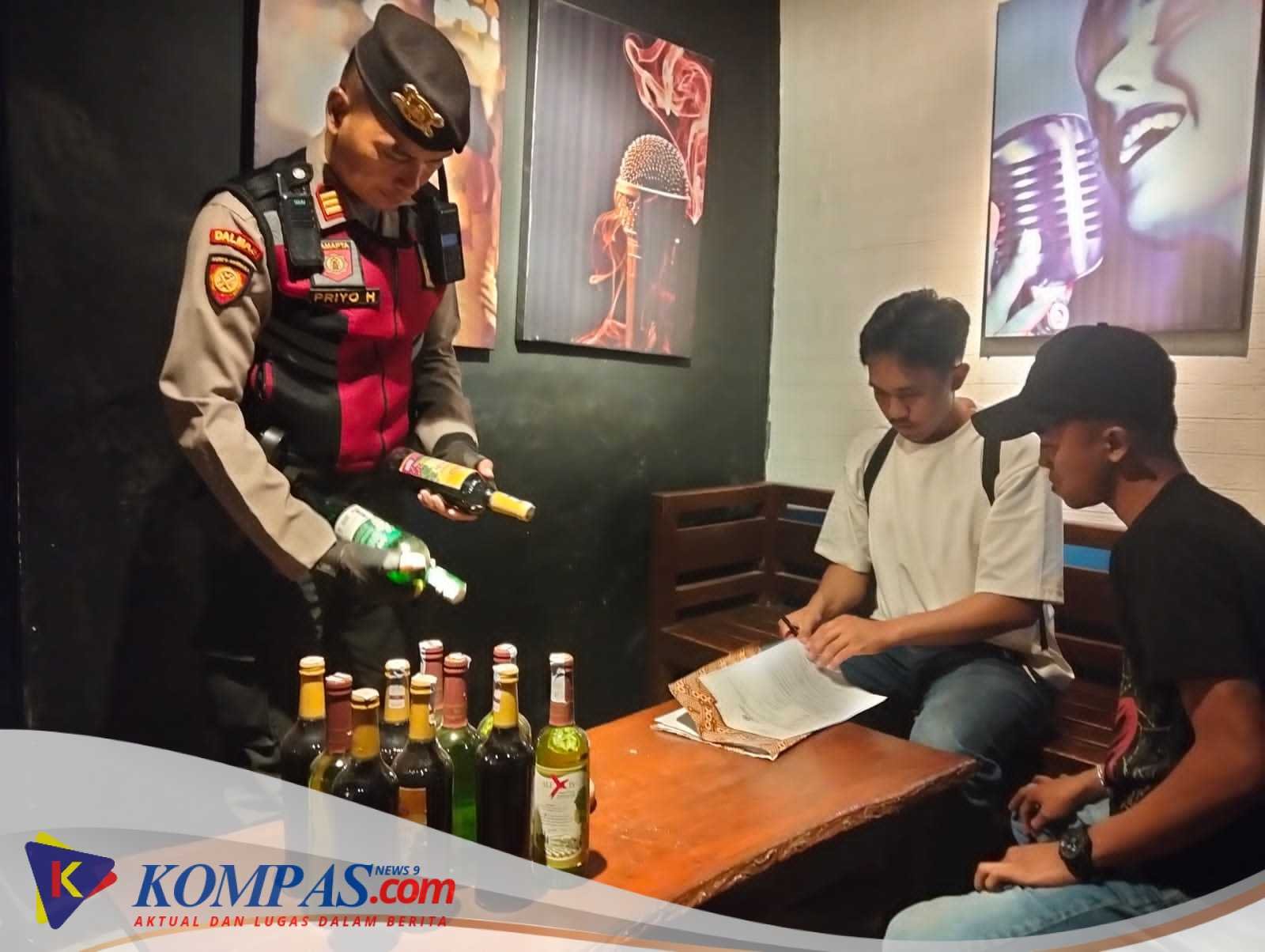 Maraknya Peredaran Miras Ilegal Resahkan Masyarakat,Sat Samapta Polres Kediri Kota Gelar Razia Tempat Hiburan Malam,Hasilnya:Puluhan Botol Miras Di Amankan