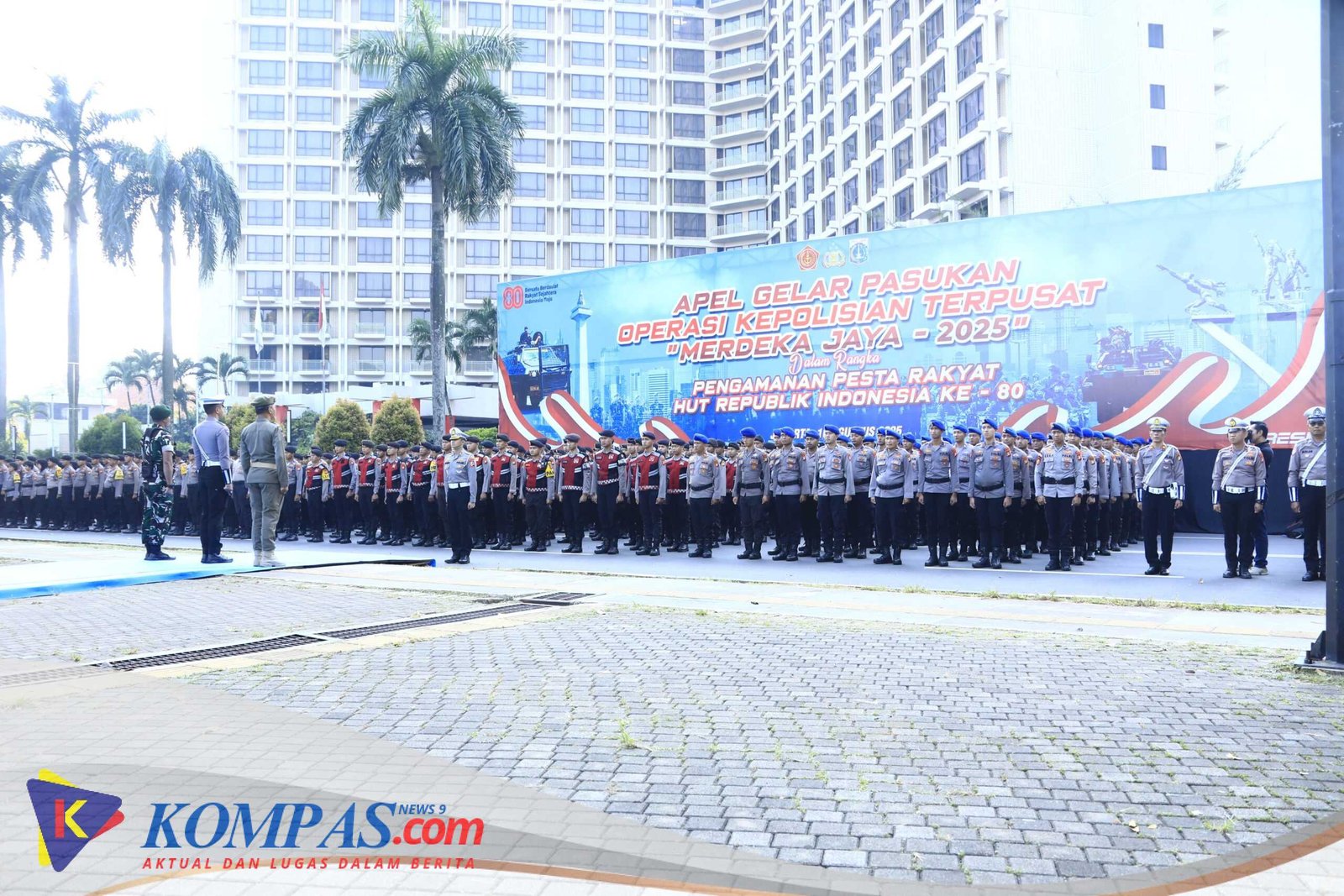 9.035 Personel dikerahkan untuk Amankan HUT ke-80 RI