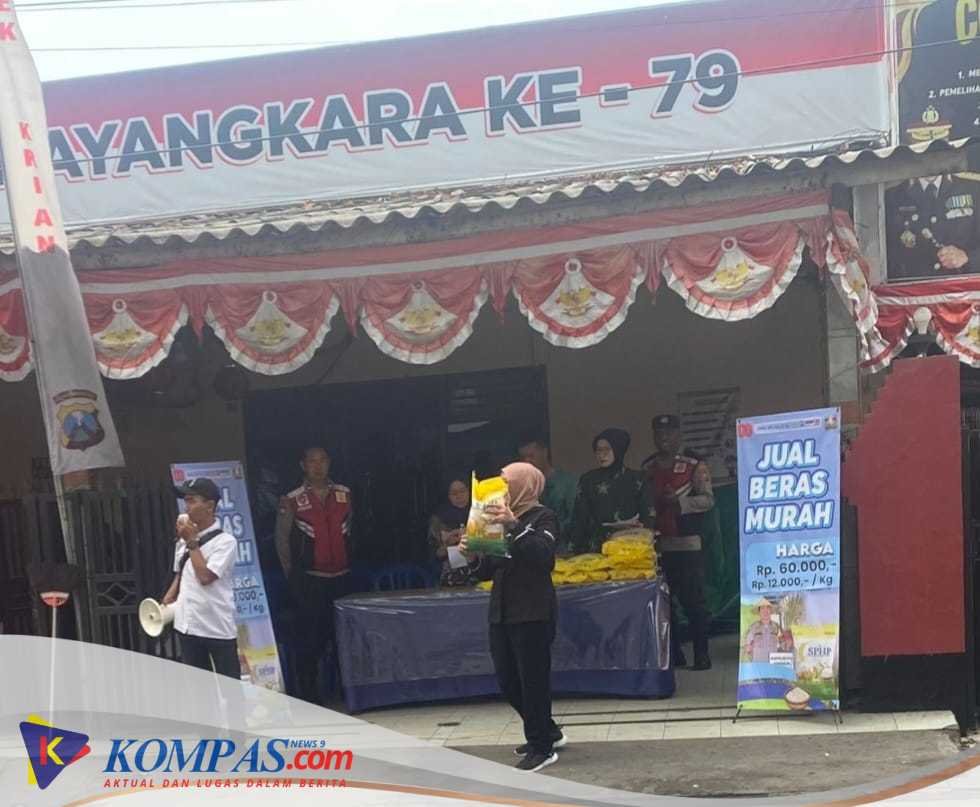 Upaya Polsek Krian Gelorakan Bazar Beras Murah, Dukung Gerakan Pangan Murah untuk Warga