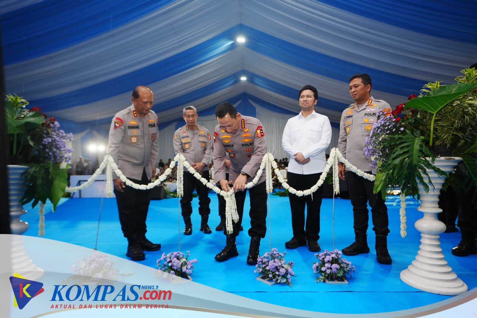 Hadiri Groundbreaking di Sidoarjo, Kapolri Sebut Polri Sudah Miliki 458 SPPG