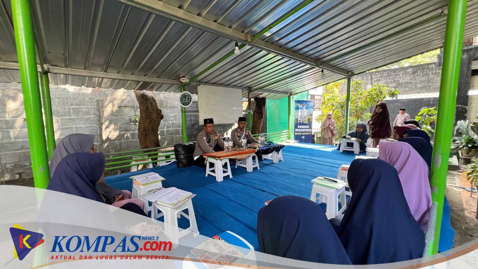 Satlantas polres Kediri Giat “Coaching Clinic”Pondok Pesantren Road Safety,Akan Pentingnya Keselamatan Berlalulintas