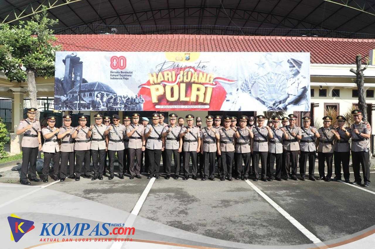Upacara Hari Juang Polri 2025 di Polres Kediri Berlangsung Khidmat