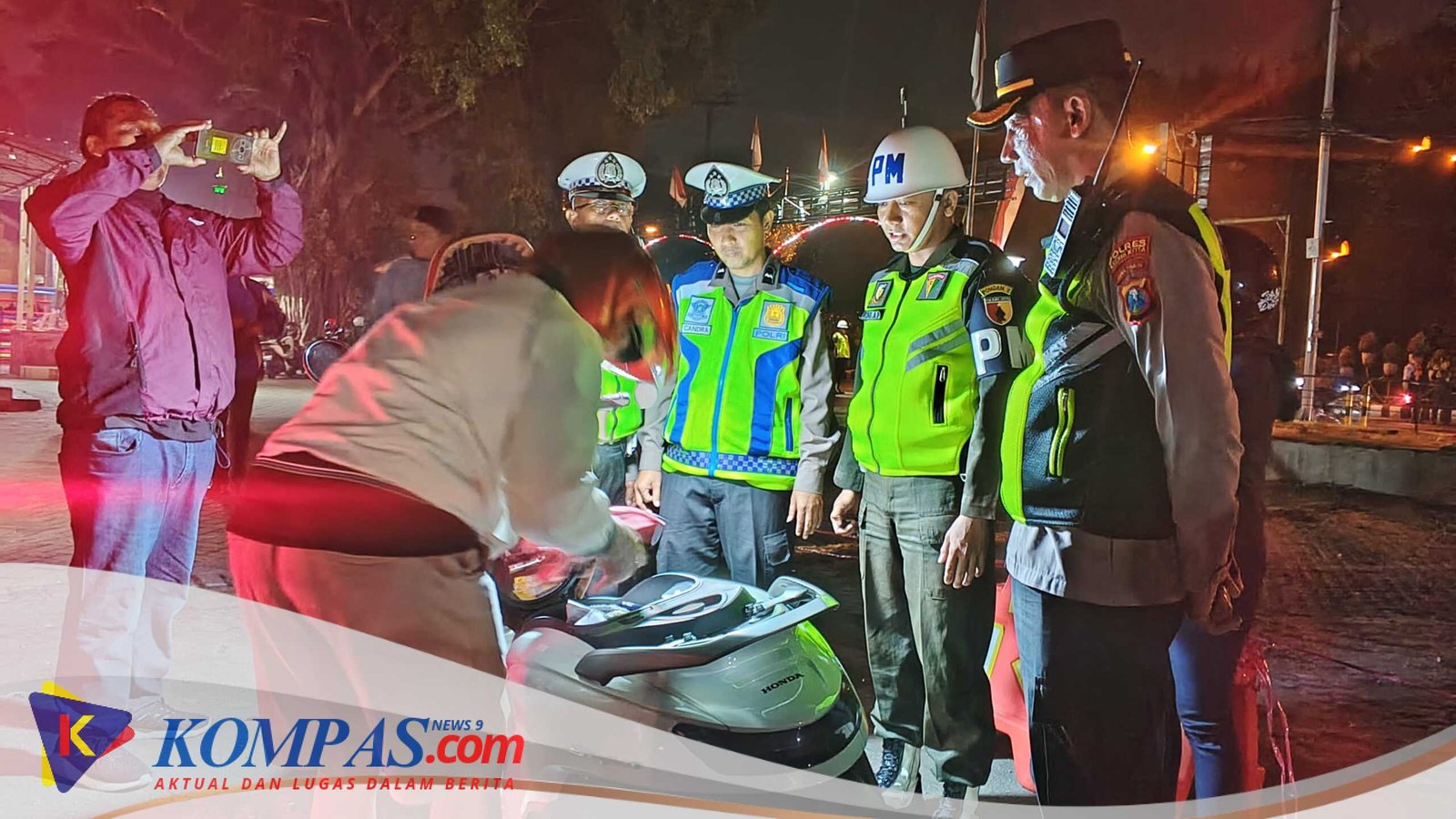 Harkamtibmas, Polres Kediri Kota Gelar Operasi Gabungan Amankan Puluhan Ranmor Tak Sesuai Spektek