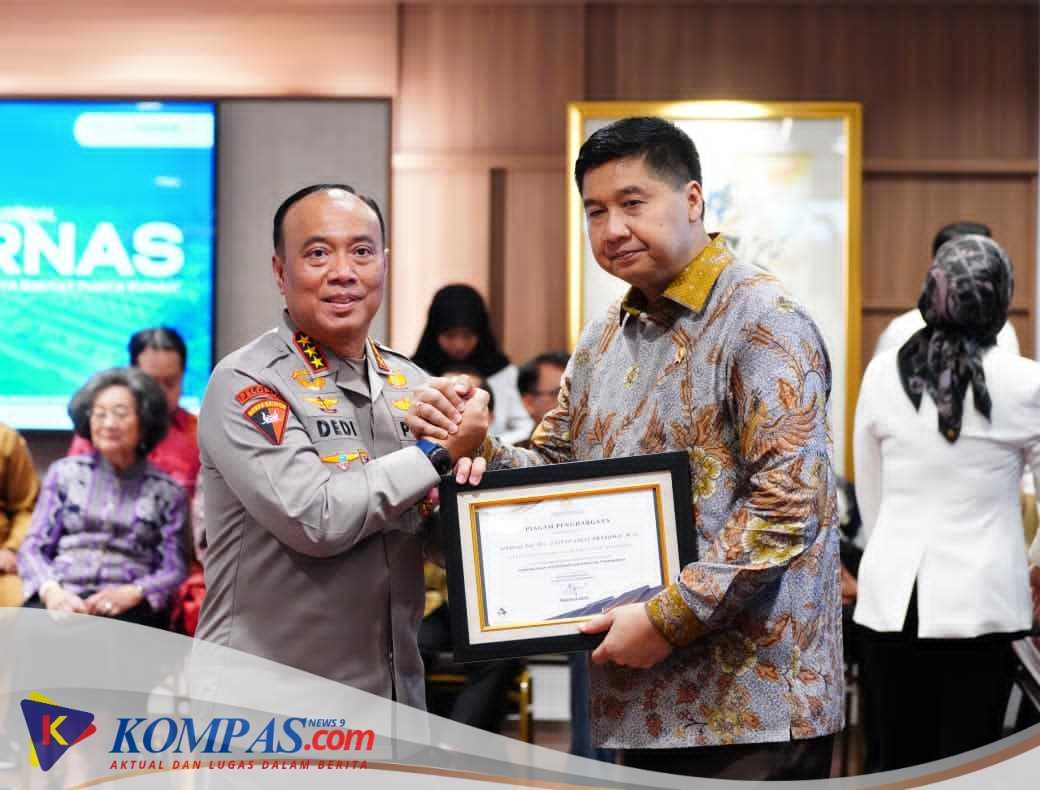 Dukungan Polri pada Program 3 Juta Rumah Subsidi Diganjar Penghargaan dari Menteri PKP