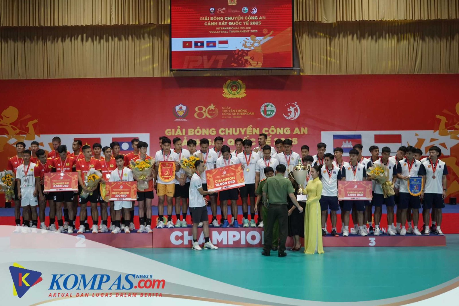 Jakarta Bhayangkara Presisi Juara Turnamen Voli Internasional di Vietnam
