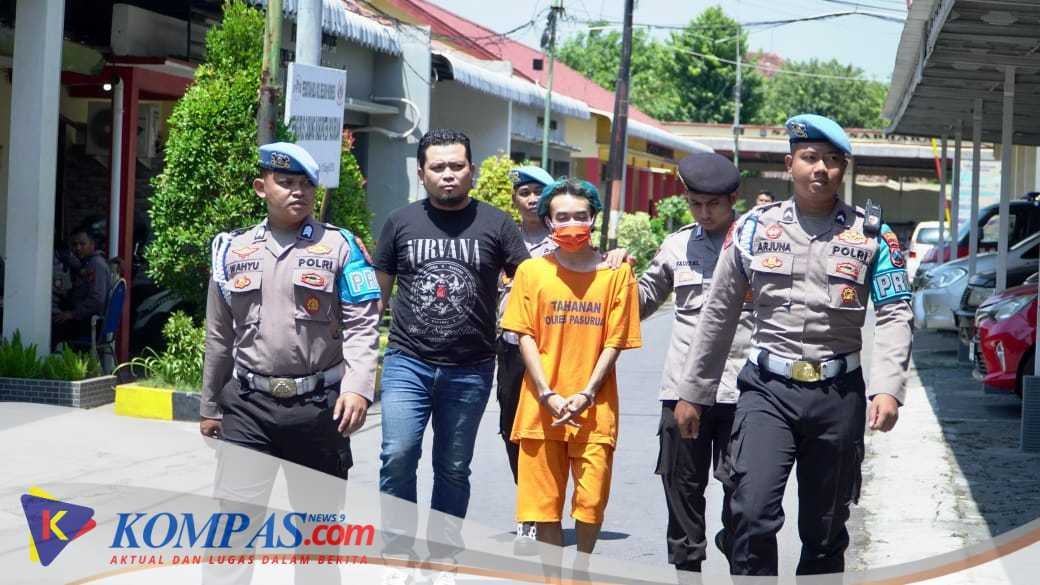 Polres Pasuruan Amankan Pelaku Pelempar Bom Molotov Pos Lantas Pandaan