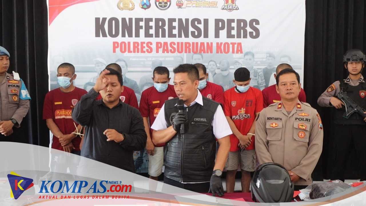 Polres Pasuruan Kota Berhasil Amankan 6 Tersangka Komplotan Curanmor yang Beraksi di 16 TKP