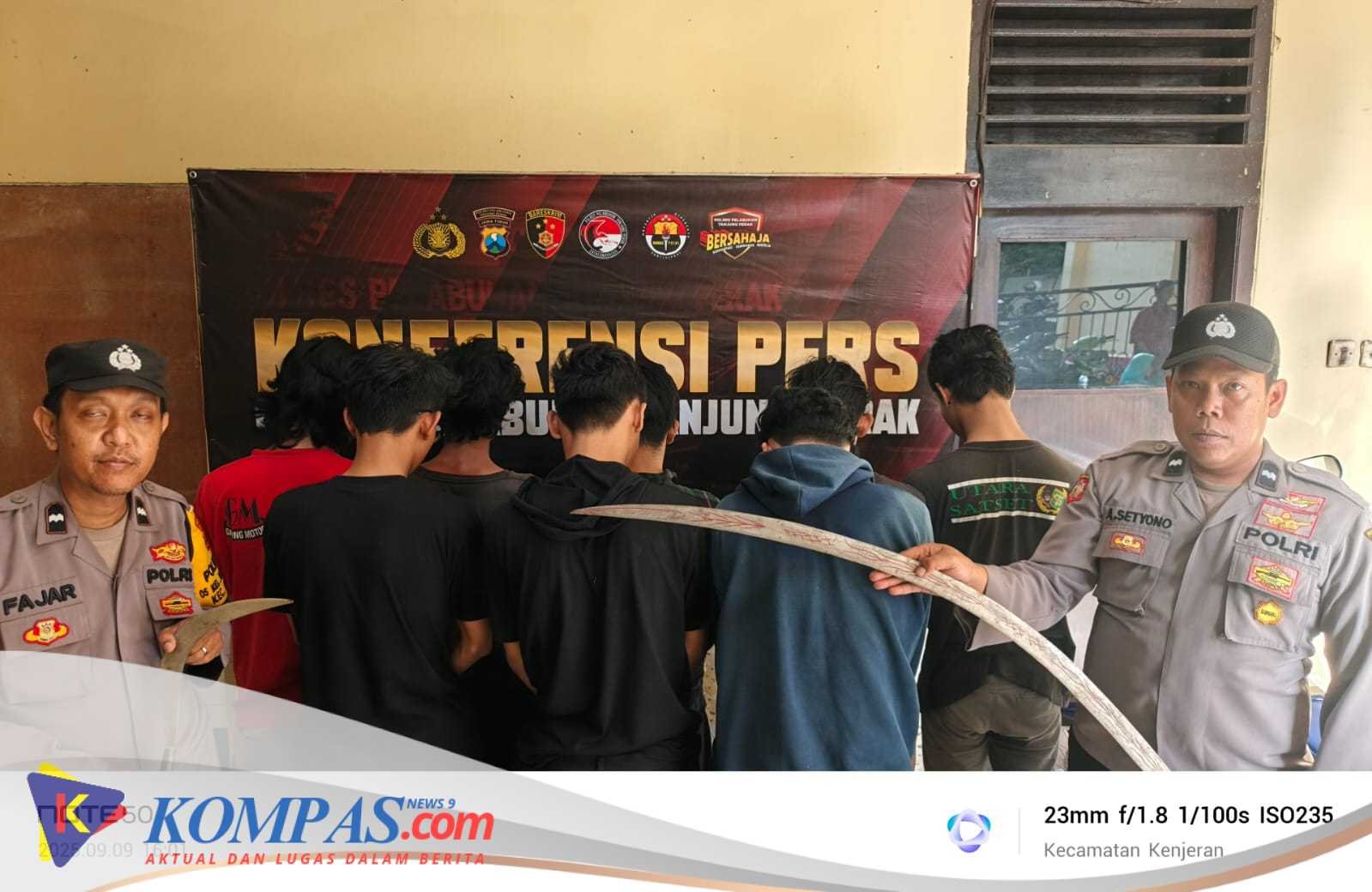 Polres Pelabuhan Tanjungperak Amankan Remaja Kelompok Gangster SSTB dan All Star Terlibat Bentrokan di Kalilom Lor Surabaya