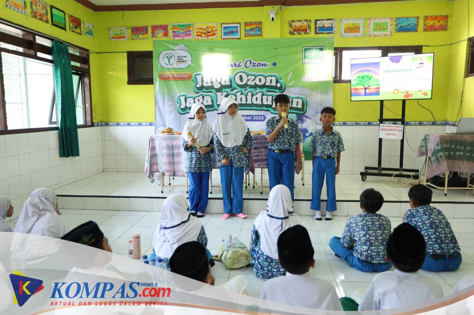 Jaga Ozon Jaga Kehidupan”, SD Al Muslim Berikan Edukasi pada Sekolah Lain Terkait Pentingnya Ozon dan Pemanfaatan Lahan Lewat Hidroponik