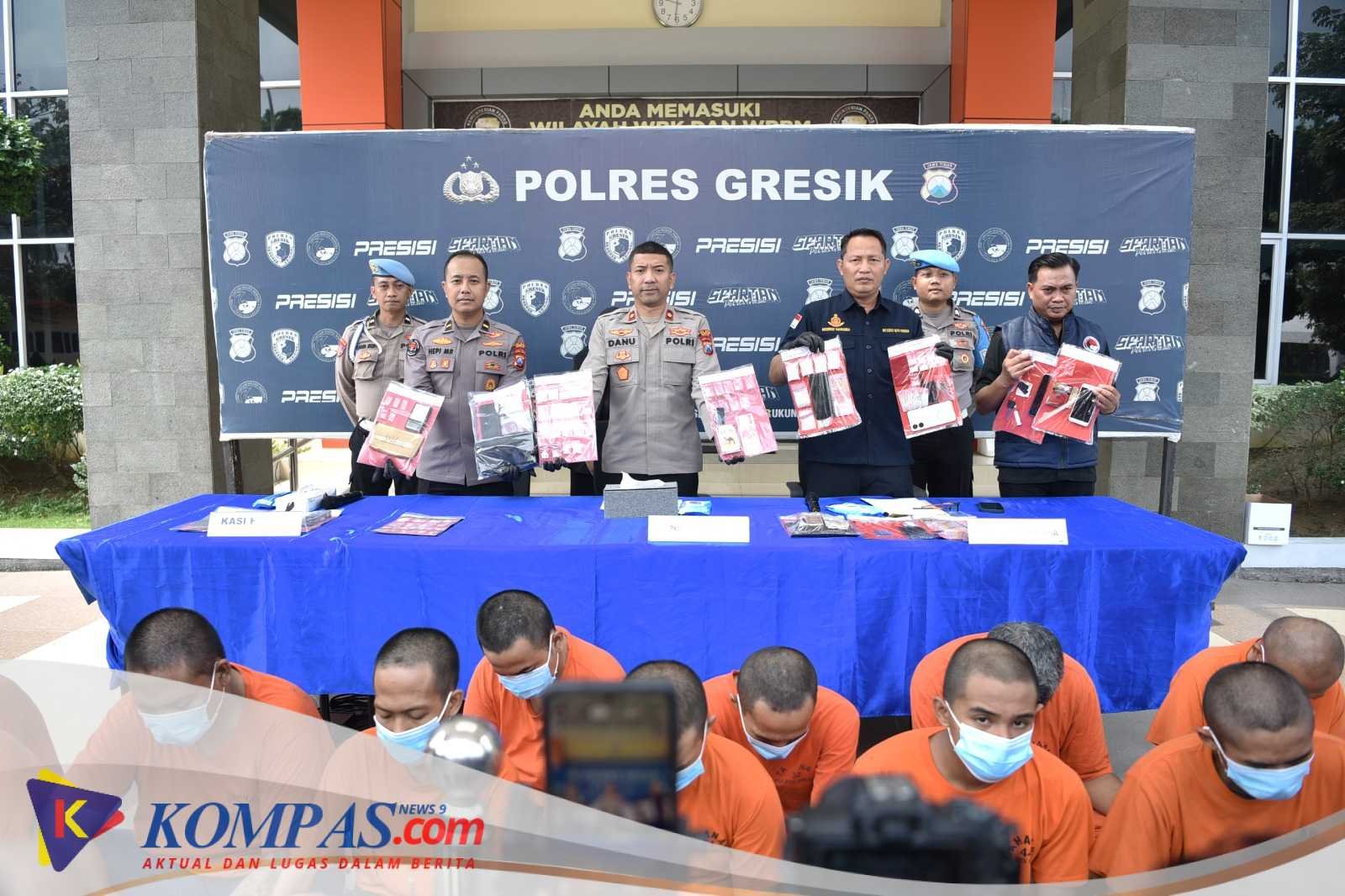 Operasi Tumpas Narkoba Semeru 2025 Polres Gresik Berhasil Ungkap 16 Kasus Amankan 20 Tersangka