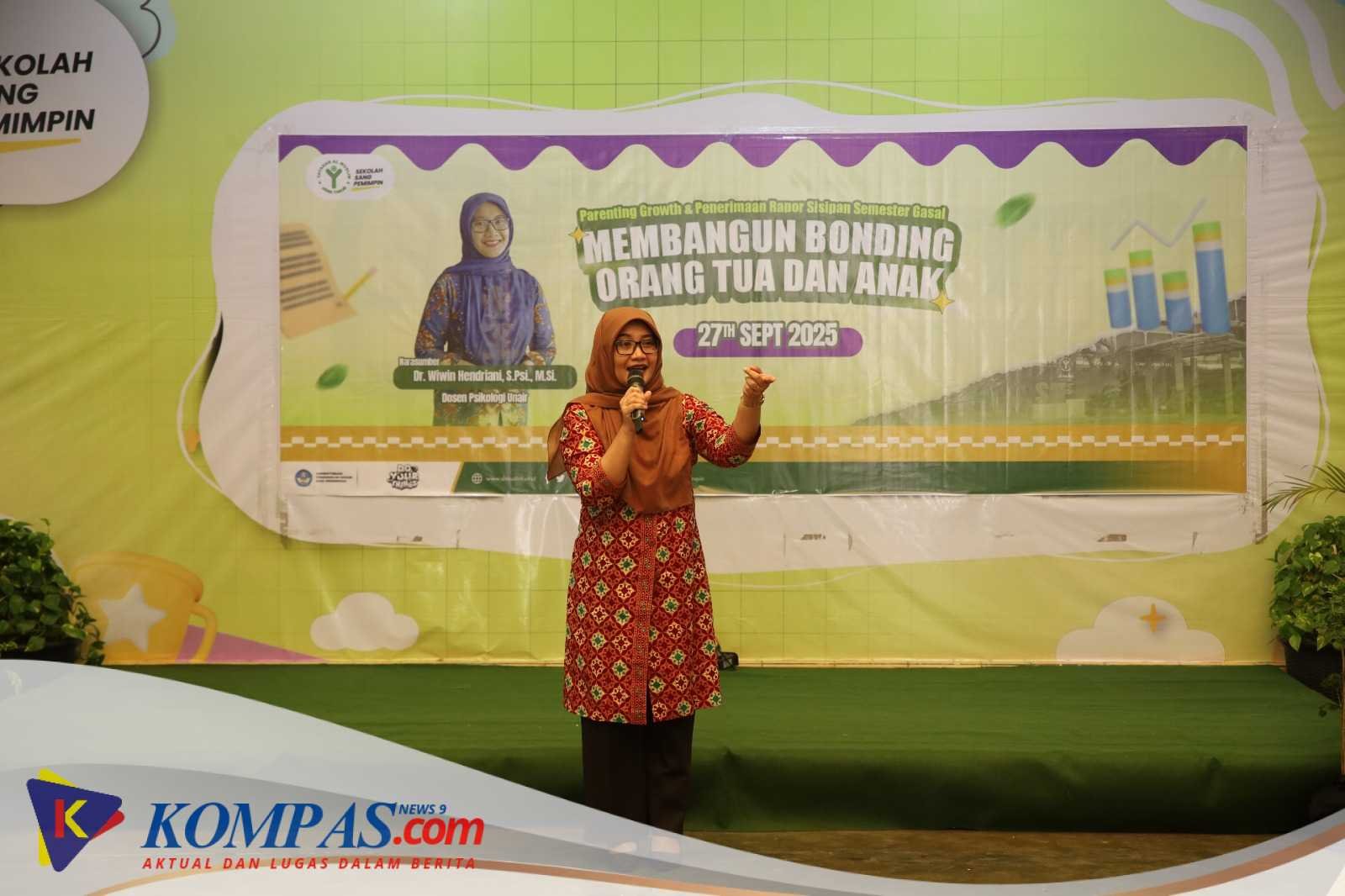 Parenting Growth – SD Al Muslim Jatim Undang Dosen Psikologi UNAIR dalam “Membangun Bonding Orang Tua dan Anak