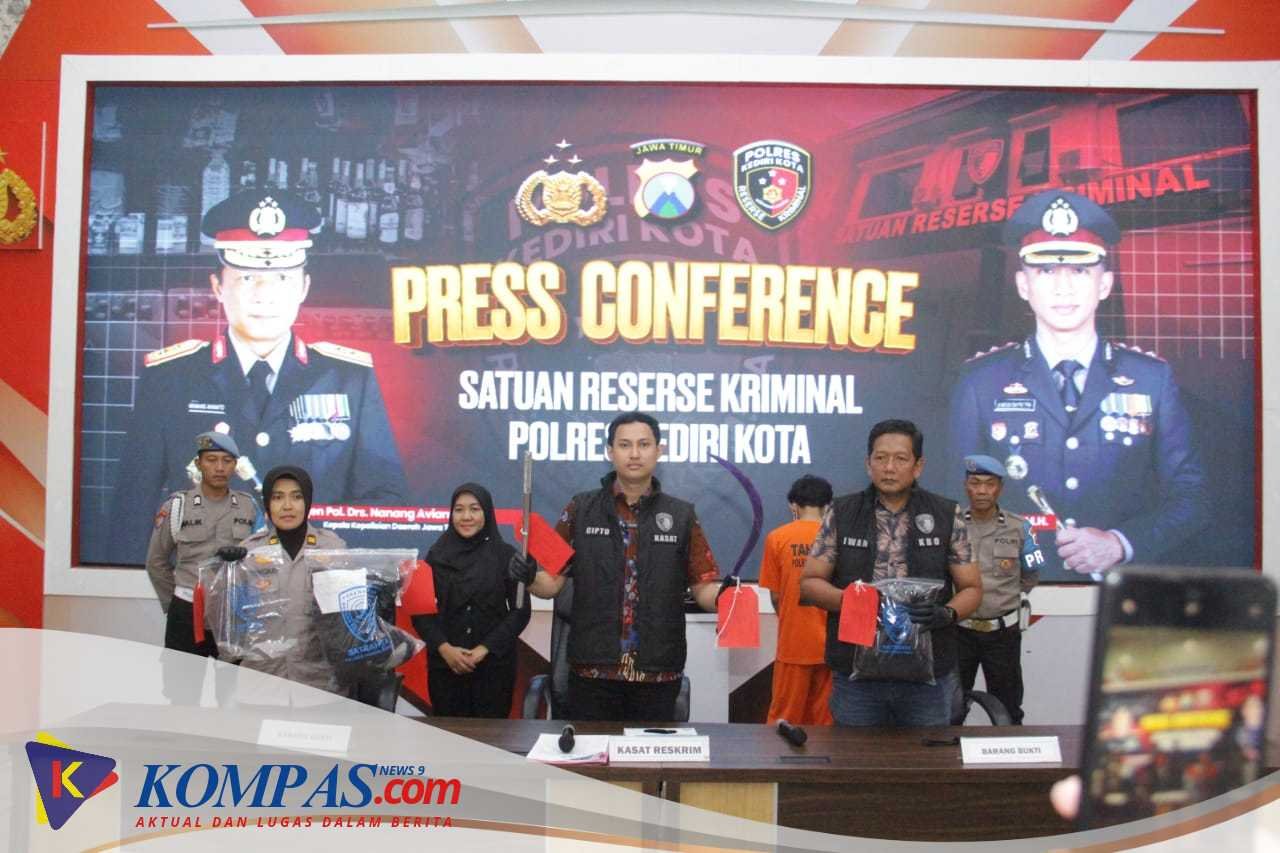 Polres Kediri Kota Amankan Lima Tersangka Pengeroyokan 2 Diantaranya ABH