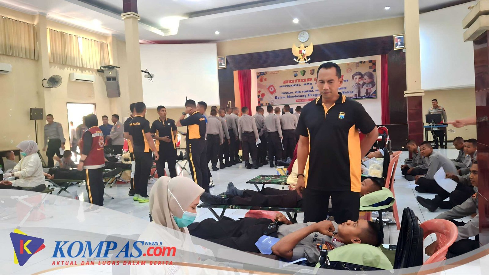 Misi Kemanusiaan SPN Polda Jatim Kumpulkan 170 Kantong Darah Wujudkan Program Kampus Sehat