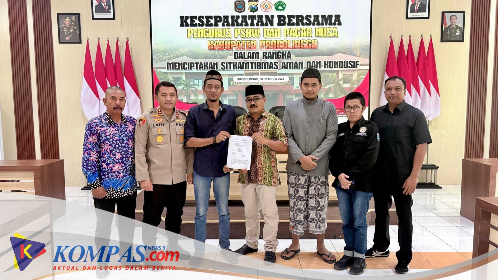 Jogo Jatim : Polres Probolinggo Gandeng Perguruan Pencak Silat Wujudkan Kamtibmas Kondusif