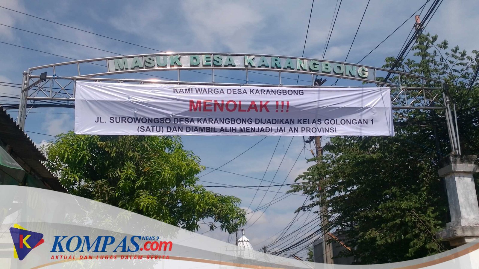 Warga Karangbong Tolak Peningkatan Jalan Klas 1,Dapat Dukungan DPRD Sidoarjo