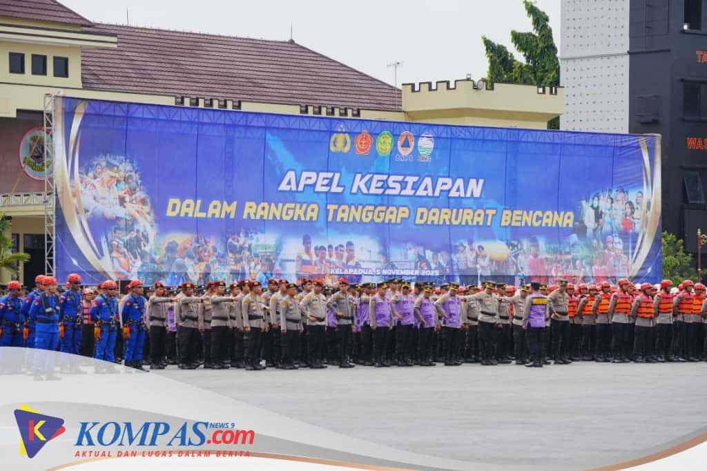 Pimpin Apel Tanggap Darurat Bencana, Kapolri: Beri Rasa Aman ke Masyarakat