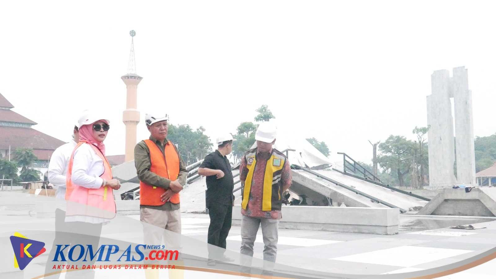 Wabup Sidoarjo Kembali Sidak Progres Pengerjaan Revitalisasi Alun-alun Sidoarjo