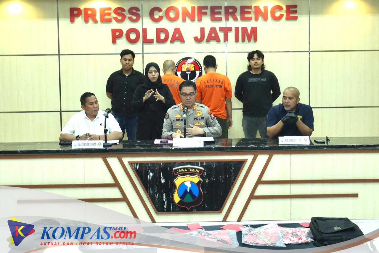 Polda Jatim Ungkap Sindikat Pencurian Bersenjata di Minimarket Lintas Provinsi