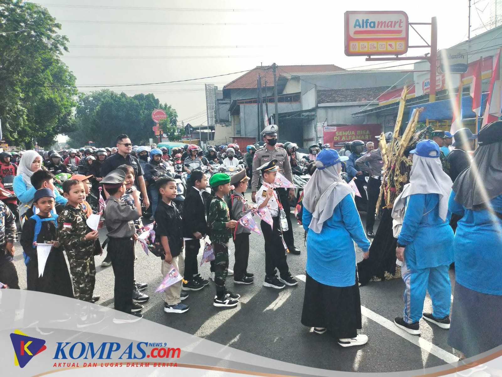 Pawai Milad Muhammadiyah ke-113 dan Kegiatan Penanaman Pohon Diamankan Polsek Krian 