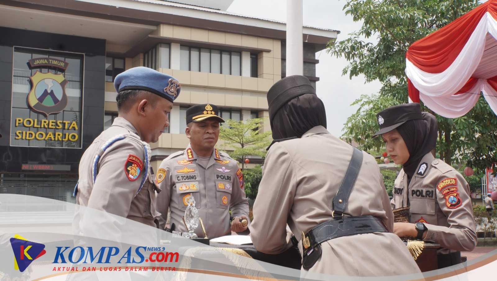 Kapolresta Sidoarjo Pimpin Sertijab Pejabat Utama dan Kapolsek Jajaran