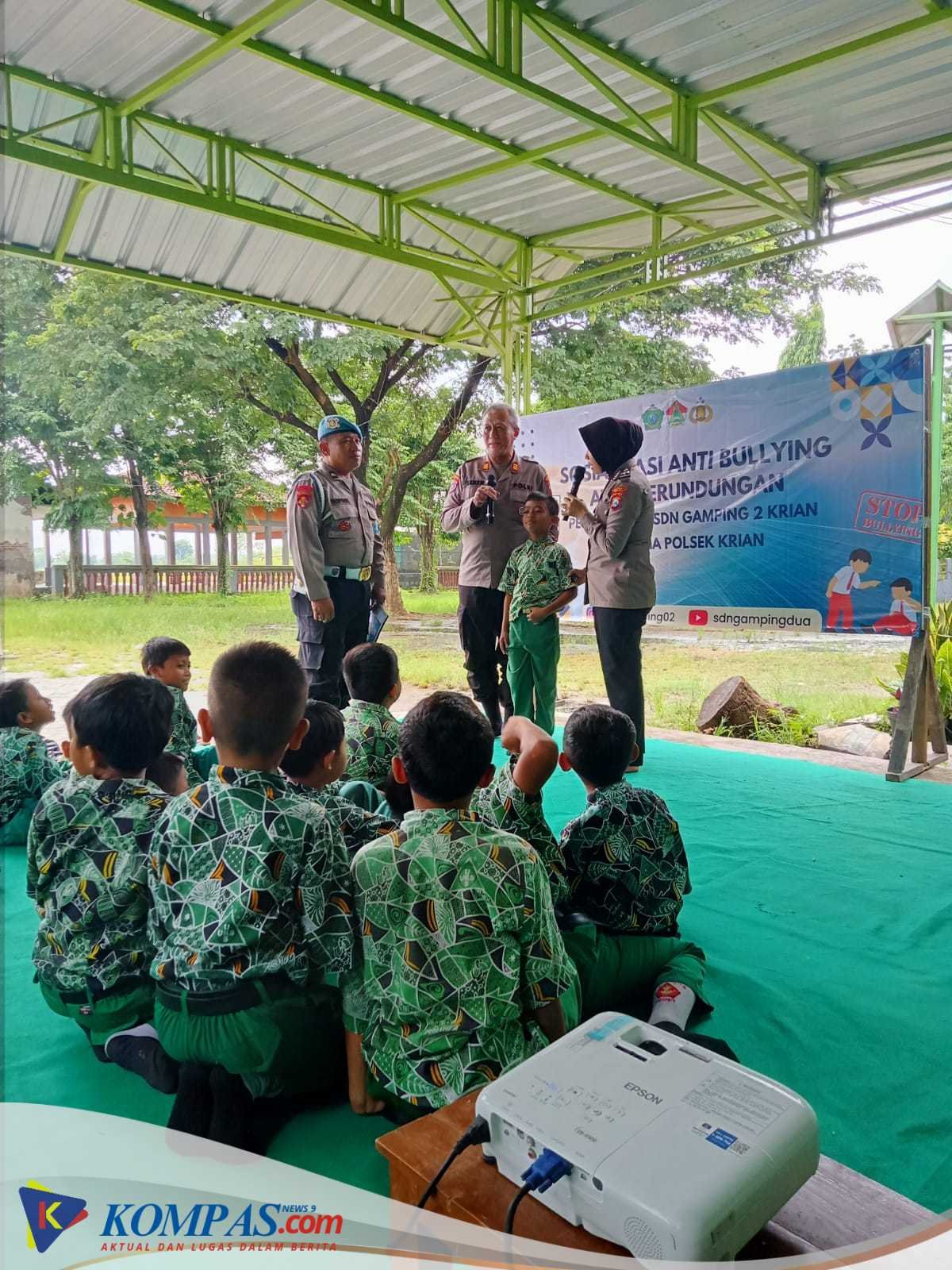 Polsek Krian Gelar Sosialisasi Anti-Bullying di SDN Gamping 2