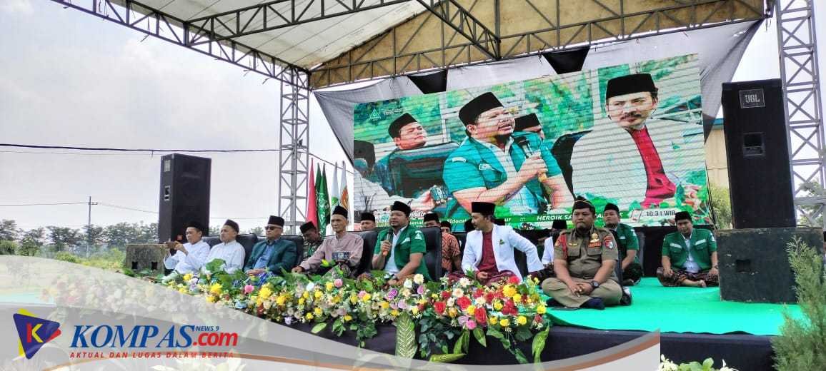Kapolsek Krian Hadiri Heroik Santri dan Parade Lalaran Nadhom Alfiyah di Ponpes Al Amanah Junwangi