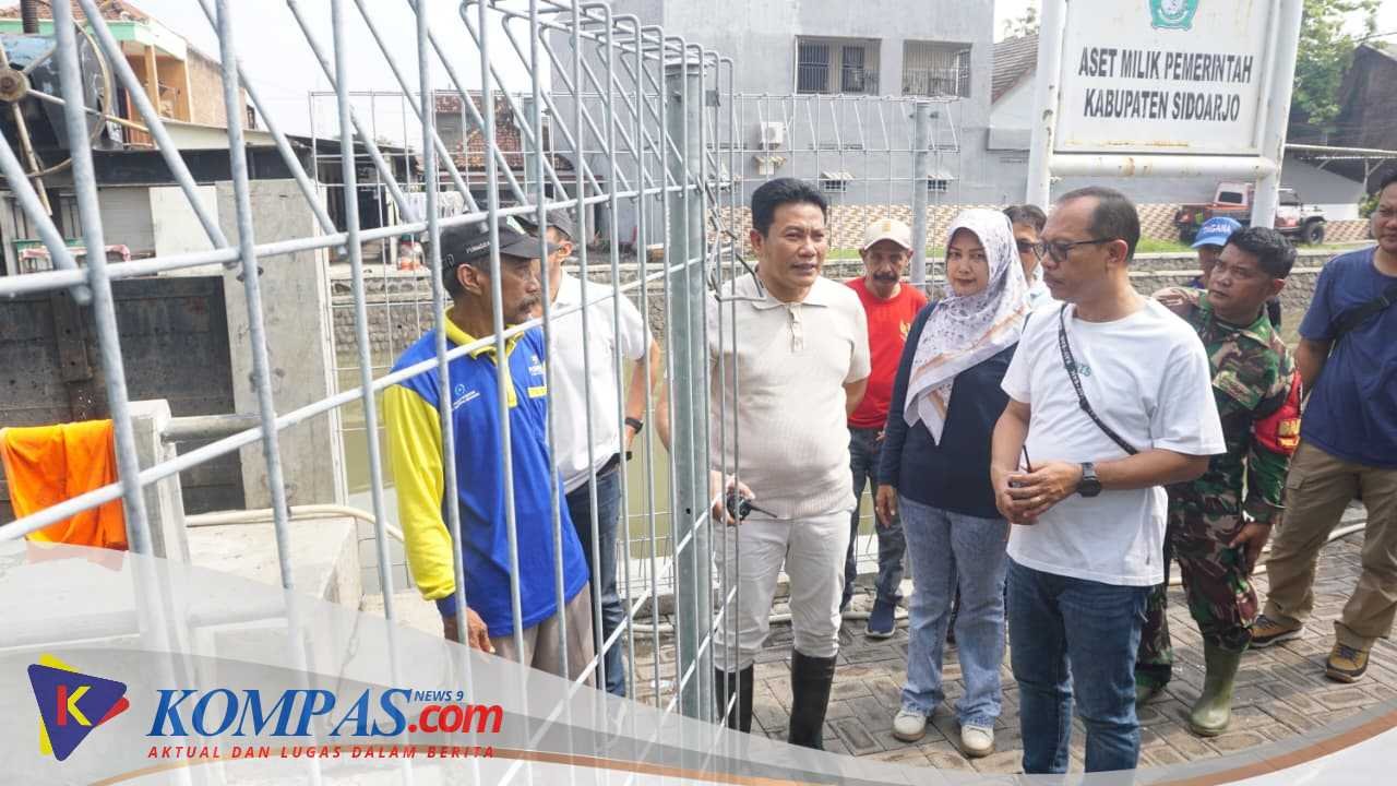 Sidak Empat Lokasi Banjir, Bupati Sidoarjo Tegaskan Penanganan Cepat