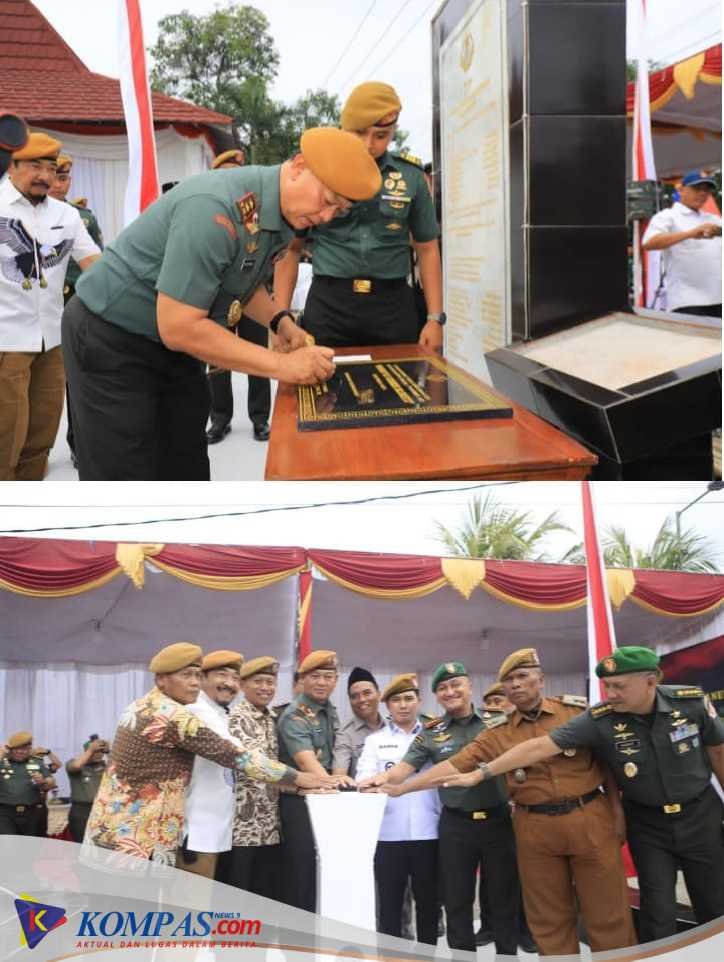 PERESMIAN MONUMEN SEJARAH PERJUANGAN KORP ARHANUD TNI-AD PLAT GOMBREK di DUSUN SIDOLEGI PARENGAN JETIS MOJOKERTO