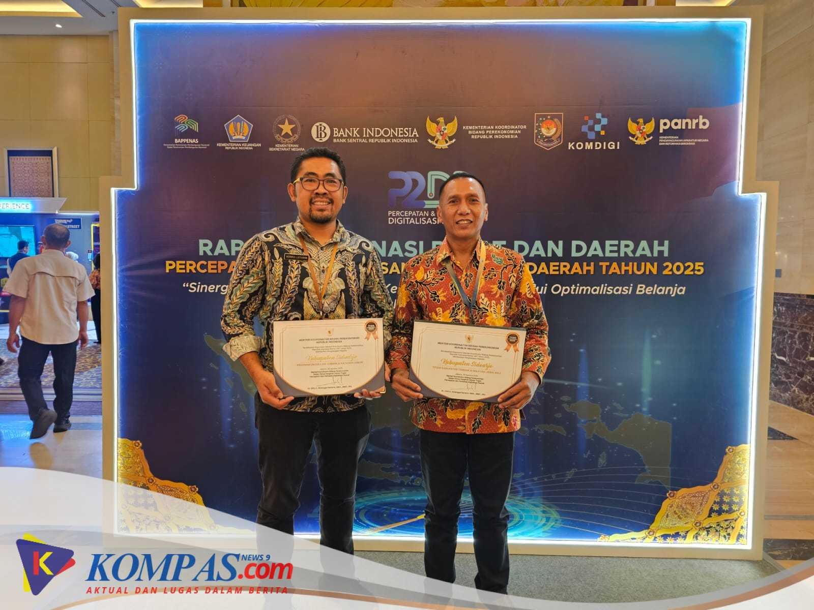 Kabupaten Sidoarjo Raih Dua Penghargaan Sekaligus Dari Menko Bidang Perekonomian RI