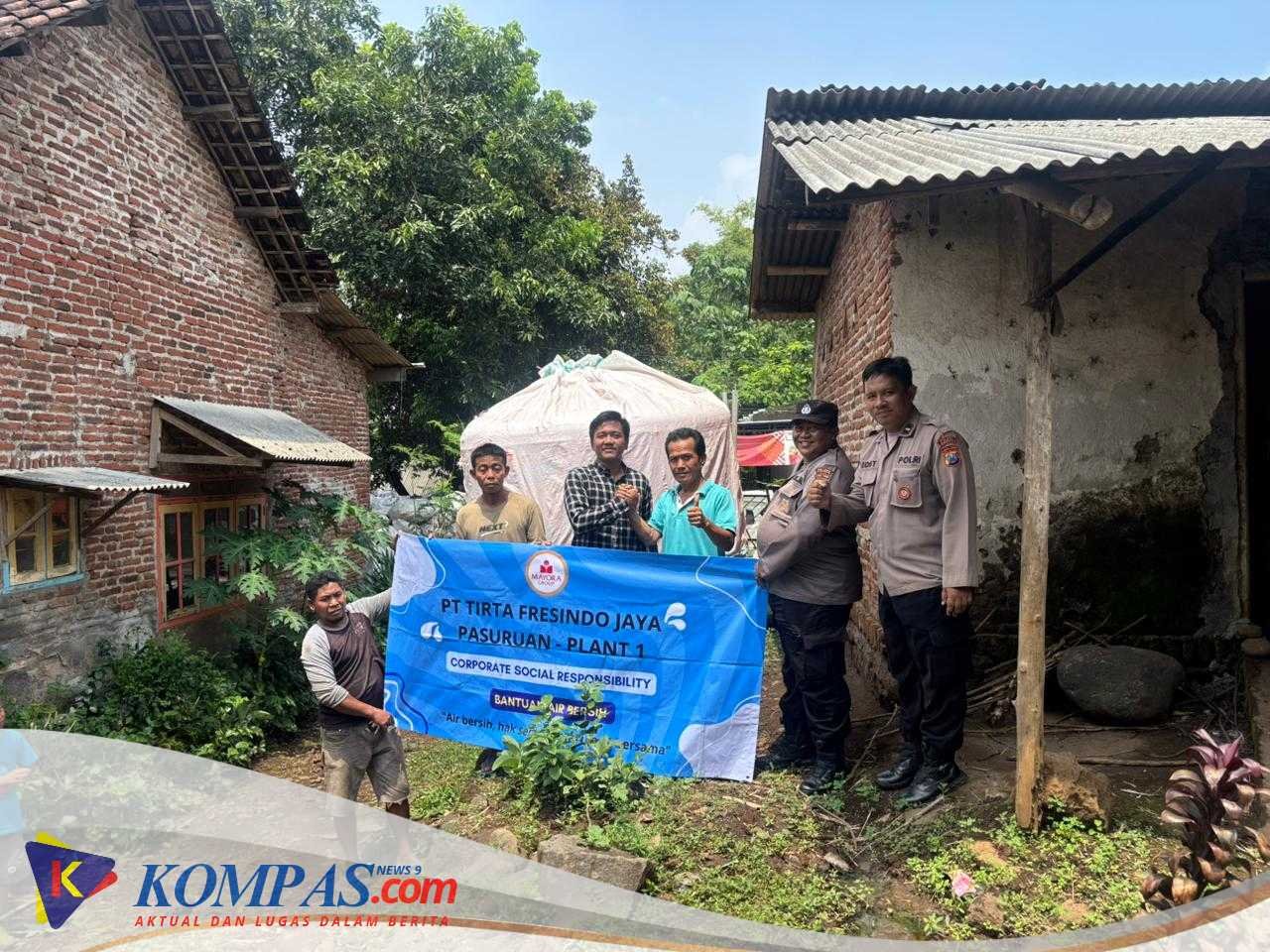 Polsek Kejayan Bersama PT Tirta Jaya Salurkan Bantuan Air Bersih ke Dua Desa Terdampak Kekeringan